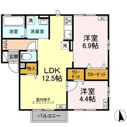 仮）D-room大沼町１丁目PJ　A棟の物件間取画像